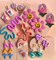 Flower power giant flower earrings, pink smile flower earrings, retro statement earrings, hippie style, groovy earrings, giant flowers product 3